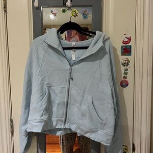 Powder Blue Zip Up Lululemon Scuba